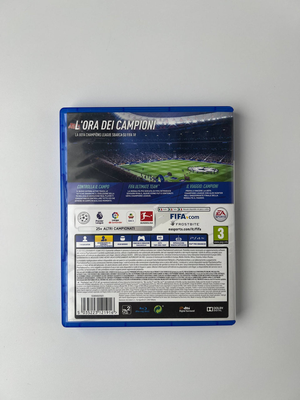 Fifa 19 per PlayStation 4 usato copertina retro
