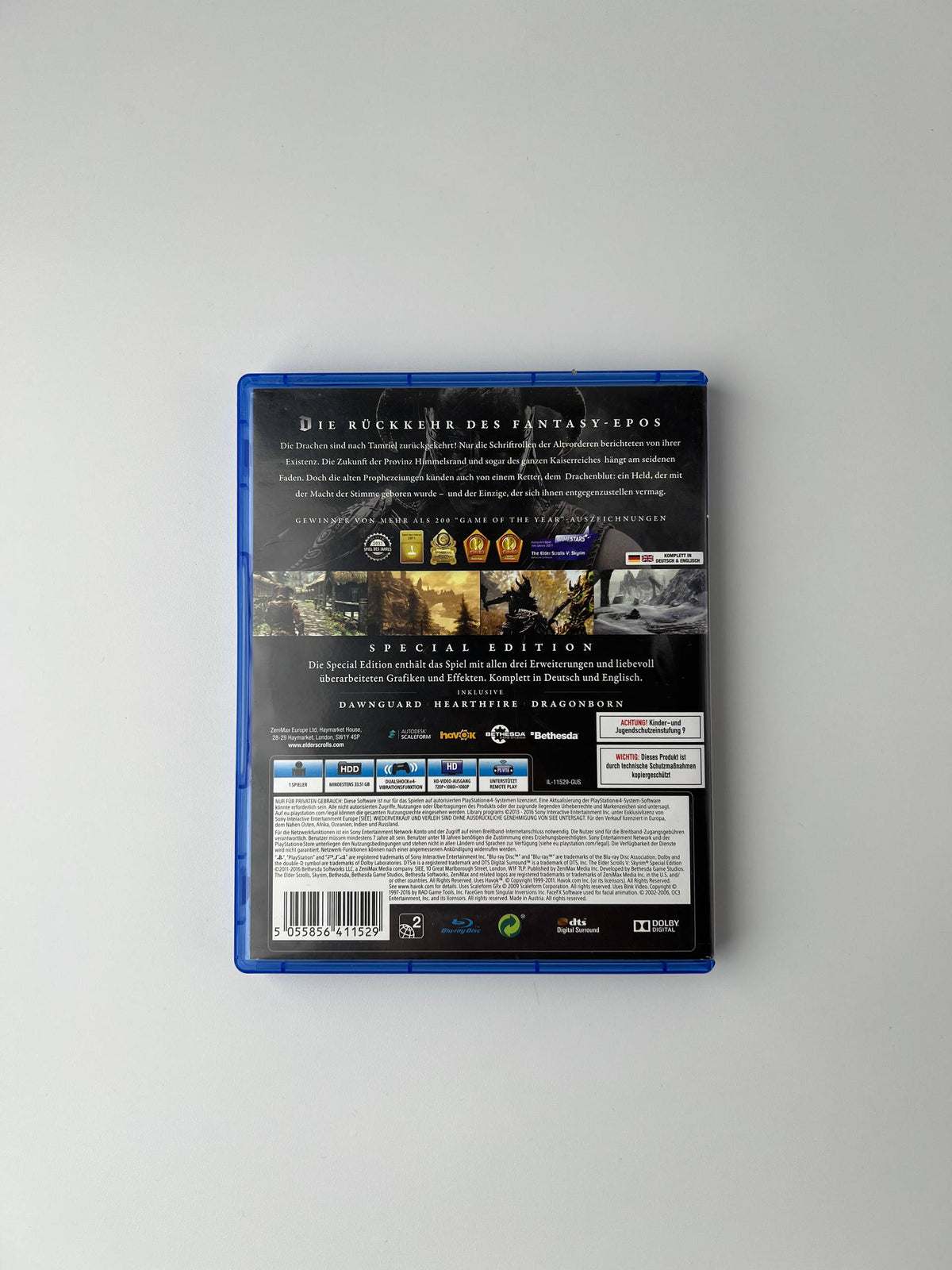 The Elder Scrolls V Skyrim per PlayStation 4 usato copertina retro